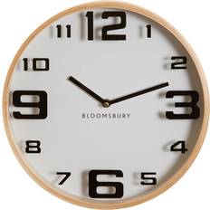 Premier Housewares Vitus White Wood Large Numbers Wall Clock