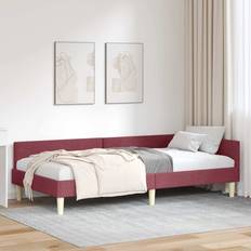 Senge & Madrasser vidaXL Hjørneseng Ramme Andet Vinrød 80 x 200 cm Rammeseng