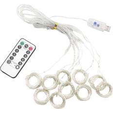 USB Driven LED Gardin Kallt Ljus