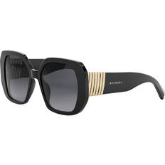 Bvlgari Dame Solbriller Bvlgari Geometriske Tubogas Solbriller Premium - Sort