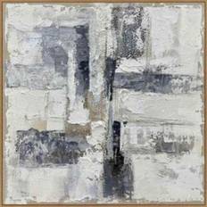 Brown Framed Art Hill Interiors Fusion Hand Painted Canvas Frame L5 x W100 x H100 cm Framed Art