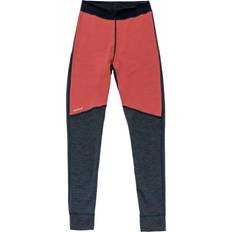 Red - Women Base Layer Trousers Devold Expedition Arctic Pro Longs Merino Base Layer - Red/Blue