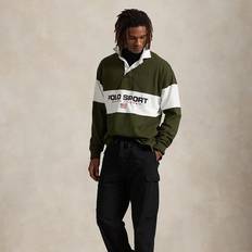 Oversized - Unisex Polotrøjer Polo Ralph Lauren Sport Capsule Unisex Rugby Panel Flag Logo - Olivengrøn