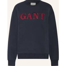 Gant Dam Kläder Gant Sweatshirt - Indigo/Mörkrosa