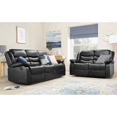 Leather Manual Recliner Seater