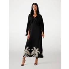 Guess Women Dresses Guess Embroidered Maxi Dress - Black