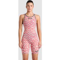 Dame - Leopard Badedragter Arena Powerskin Carbon Air2 Leo Skin Gerani Open Back