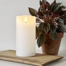 Star Trading LED-ljus på rea Star Trading Flamme Rustic LED Blockljus 15cm Vit LED-ljus
