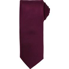 Men Ties Premier Mens Micro Waffle Formal Work Tie - Aubergine