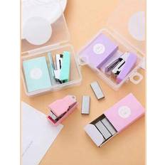 Multicoloured Staplers & Staples Shein Morandi Desktop Stapler Set