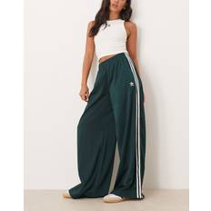 adidas Originals Wide Leg Satin Joggers - Green
