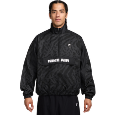 Nike Air All Over Print 1/2 Zip Jacket - Black/White