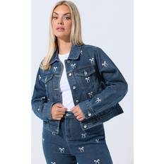 Denim - Women Outerwear Yours Limited Collection Curve Bow Denim Jacket - Blue