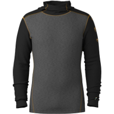 Smartwool Herr Underställ Smartwool Classic Thermal Merino Base Layer Hoodie - Grå/Svart