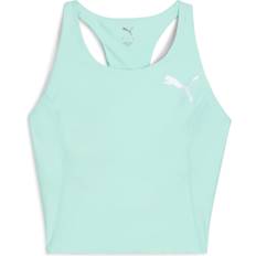 Puma Toppe Puma Raceday Ultraform Running Crop Top Sport - Mint Melt