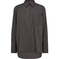 Dame - Stribede Bluser Co'Couture Finacc Stripe Shirt - Black