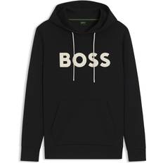 BOSS Hoodie Baumwoll Mix Kapuzensweatshirt Green
