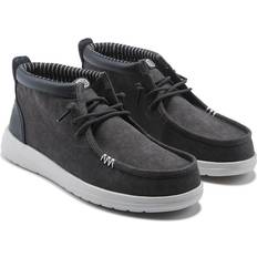Hey Dude Herre Loafers Hey Dude Wally Mid GripR Cotton Ankle Boots - Black