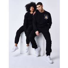 Florals - Men Jumpers Project X Paris Sweatshirt Round Neck Flowers - Noir
