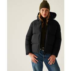 Regatta Jackets Regatta Hooded Water-Repellent Insulating Baffled Jacket - Jet Black