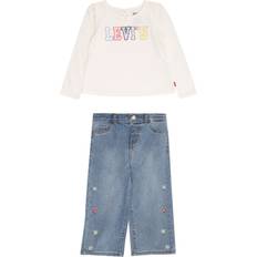 Blå Øvrige sæt Levi's Kids Sæt - Blue Denim Lysegul/Rød/Hvid
