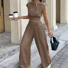Shein Serisse 2pcs Women Summer Casual Pants Set