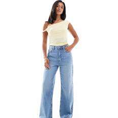 Women Trousers & Shorts New Look Petite Adalae Wide Leg Jeans - Light Blue