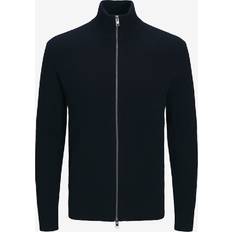 Jack & Jones Blåa Koftor Jack & Jones Cardigan JjePerfect Knit Zip Blå