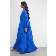 Long Dresses on sale Oasis High Neck Trapeze Maxi Dress - Blue