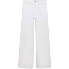Mango White Trousers & Shorts Mango Jeans - Catherin
