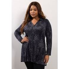 Oxford Shirts - Women Yours Leopard Print Jersey Shirt - Grey