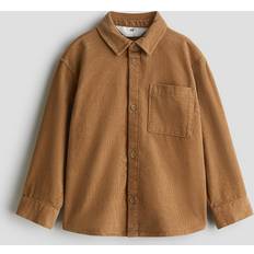 H&M Skjorter H&M Dreng Beige Bomuldsfløjl Skjorte - Beige