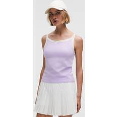 Lululemon Överdelar Lululemon Hochgeschlossenes Ringer Tanktop Bio Frauen - Lavender Frost Light Ivory