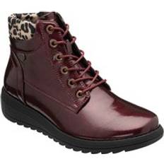 Patent Leather Ankle Boots Lotus Abelia Patent Zip-Up Ankle Boots - Burgundy