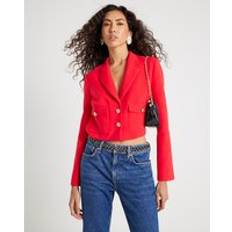 River Island Womens Red Cropped Blazer