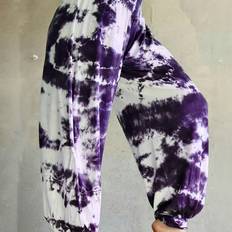 Tie Dye Trousers Temu Plus Size Tie Dye Print Baggy Joggers - Clothing