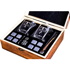 Wood Glasses BGHONE Personalized Set Whisky Glass 23.7cl 13pcs