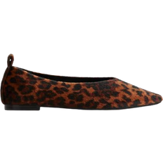 H&M Dam Spetsiga Ballerinaskor - Brun/Leopardmönstrad