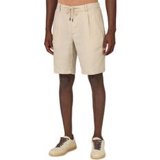 Plisseret Shorts Boggi Milano Linned Bermudashorts - Beige