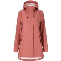 Pink - Women Rain Clothes Weather Report Waterproof Jacket - Rose