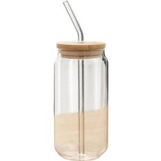Shein Heat-Resistant Glass Jar with Straw 55cl