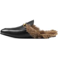 Gucci Men Slippers & Sandals Gucci Princetown Series Wool Slipper - Black