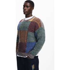 Desigual Herr Tröjor Desigual Round Neck Sweater Luton - Multicolore