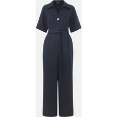 Dam - Natur Jumpsuits & Overaller Whistles Belted Cropped Jumpsuit London Based - Blue