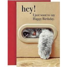 Shein 1pc Unique Cat Birthday Card