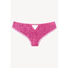 Damen Figurbetont Unterhosen Kussmund Optik - Pink