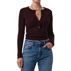 Varra Henley Tee - Brown
