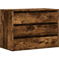 vidaXL Rökfärgad EK 80x41x58 cm Konstruerat Trä Byrå 80x58cm