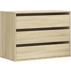 vidaXL Sonoma-EK 80 x 41 x 58 cm Konstruerat Trä Byrå 80x58cm