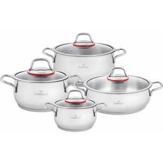 Karaca Emirgan Cookware Set with lid 8 Parts